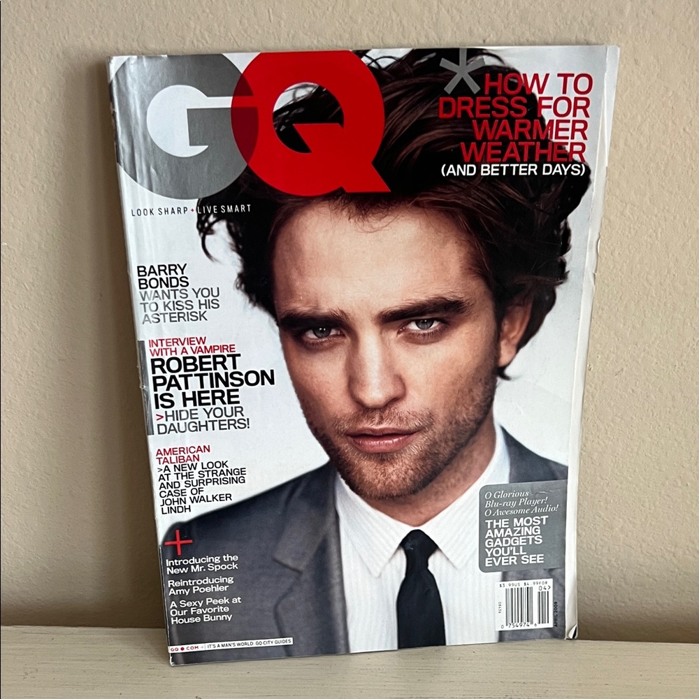 GQ April 2009 Robert Pattinson Cover
